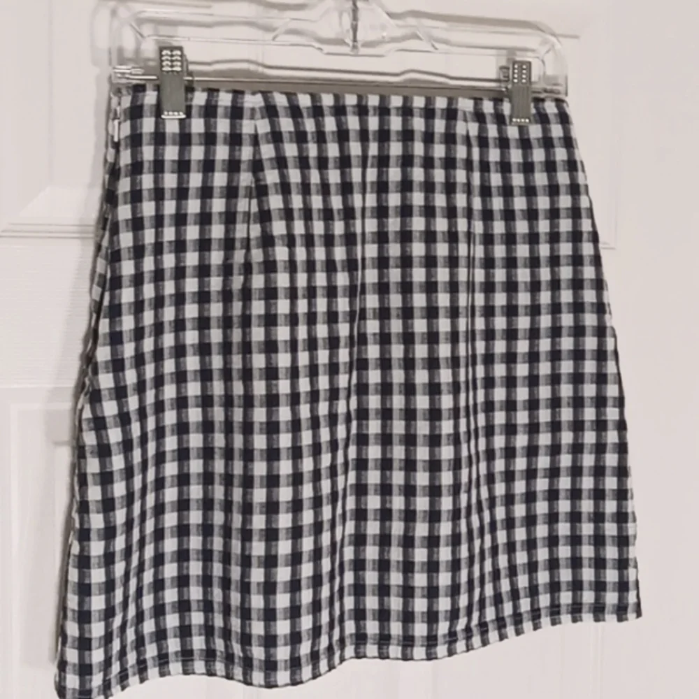 gingham linen blend American Eagle   Mini Skirt